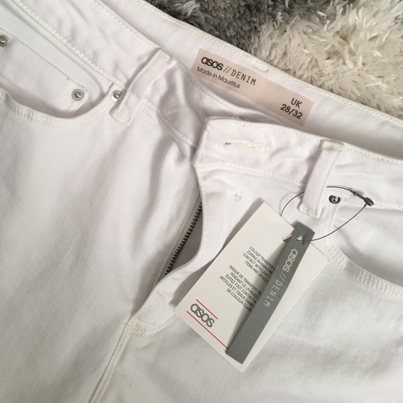 ASOS WHITE SKINNY JEANS HIGH WAISTED - Picture 2 of 2